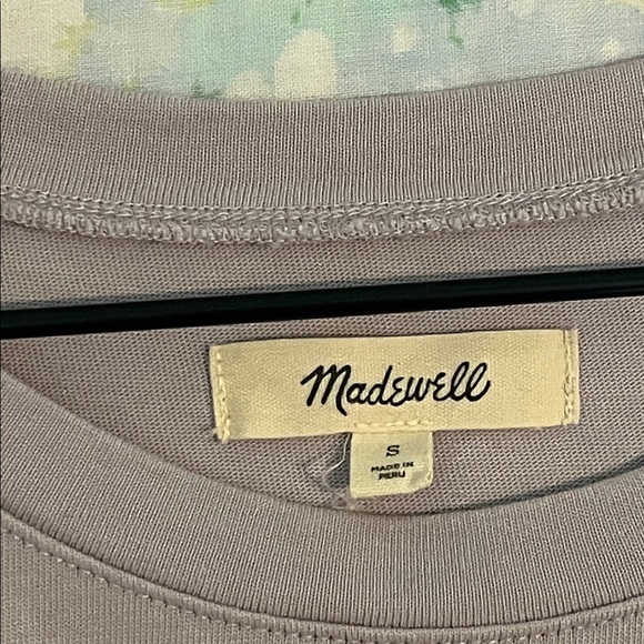Madewell | 2023 Side-Cinch Muscle Tee Light Lavender Size Small Item NJ787 - Picture 7 of 10
